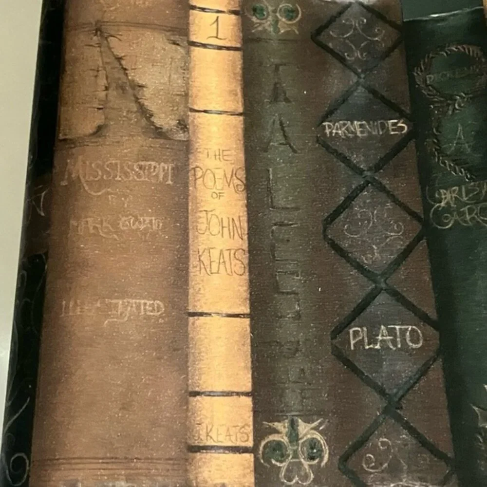 Vintage Antique Book Spine prepasted decorative borders by York